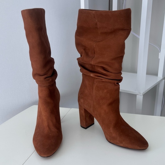 Banana Republic Slouchy Suede Midcalf Boots